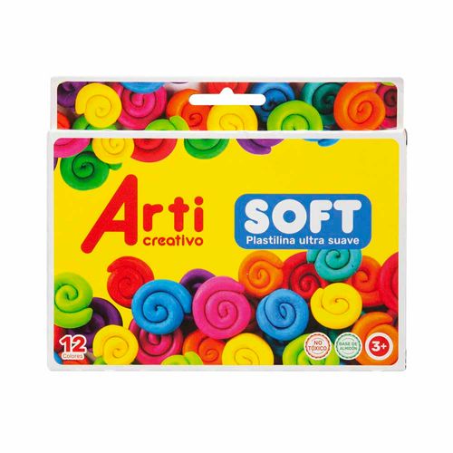 Plastillina ARTI CREATIVO Jumbo Soft Ultra Suave Paquete 12un