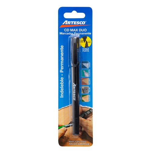 Plumón Indeleble ARTESCO OHP CD Max Negro Blíster 1un