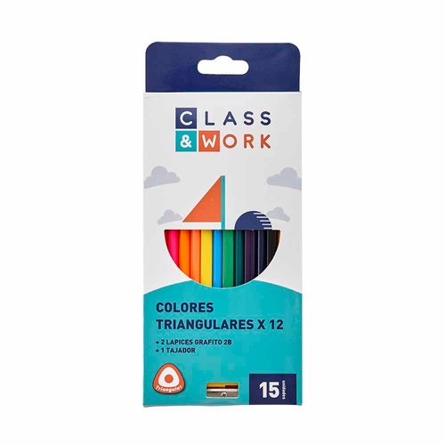 Colores CLASS&WORK Triangulares Caja 15un