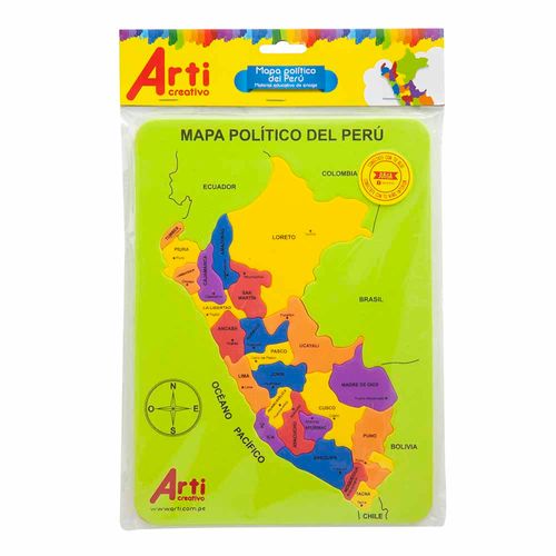 Didácticos ARTI CREATIVO Mapa del Perú