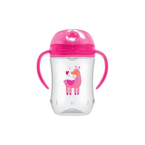 Vaso Para Niña Dr Browns Boquilla Suave Con Asas Rosado 9Oz/ 270Ml