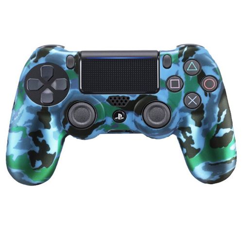 Funda para Mando PS4 Dualshock 4 Azul Camuflado