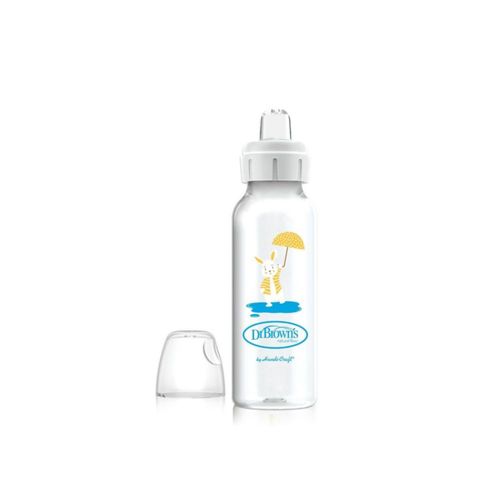 Biberón Para Bebe Dr Browns De Polipropileno De Transición Boca Estrecha Con Boquilla Conejo 8Oz/ 250Ml