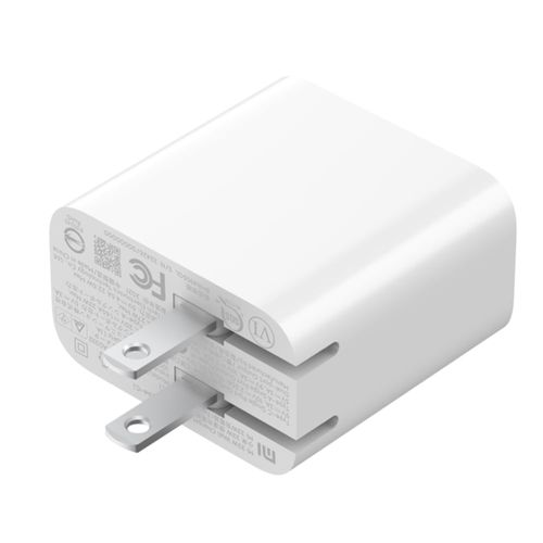 Cargador de pared Xiaomi dual, 1 puertos usb, 1 puerto tipo C, 33W, carga rápida, blanco