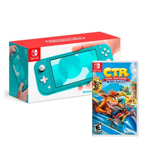 Consola Nintendo Switch Lite Turquesa + Crash Team Racing