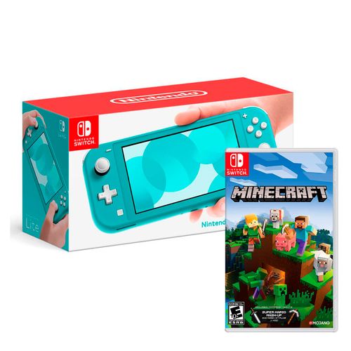 Consola Nintendo Switch Lite Turquesa + Minecraft