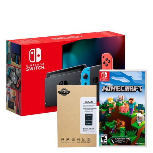 Consola Nintendo Switch Neon 2019 + Minecraft + Mica