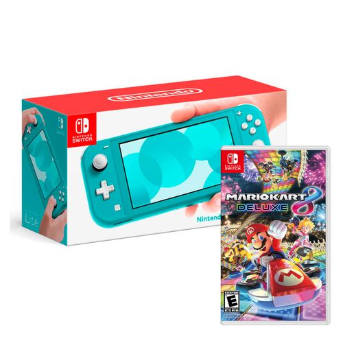 Consola Nintendo Switch Lite Turquesa + Mario Kart 8 Deluxe