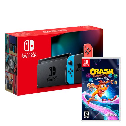 Consola Nintendo Switch Neon 2019 + Crash Bandicoot 4