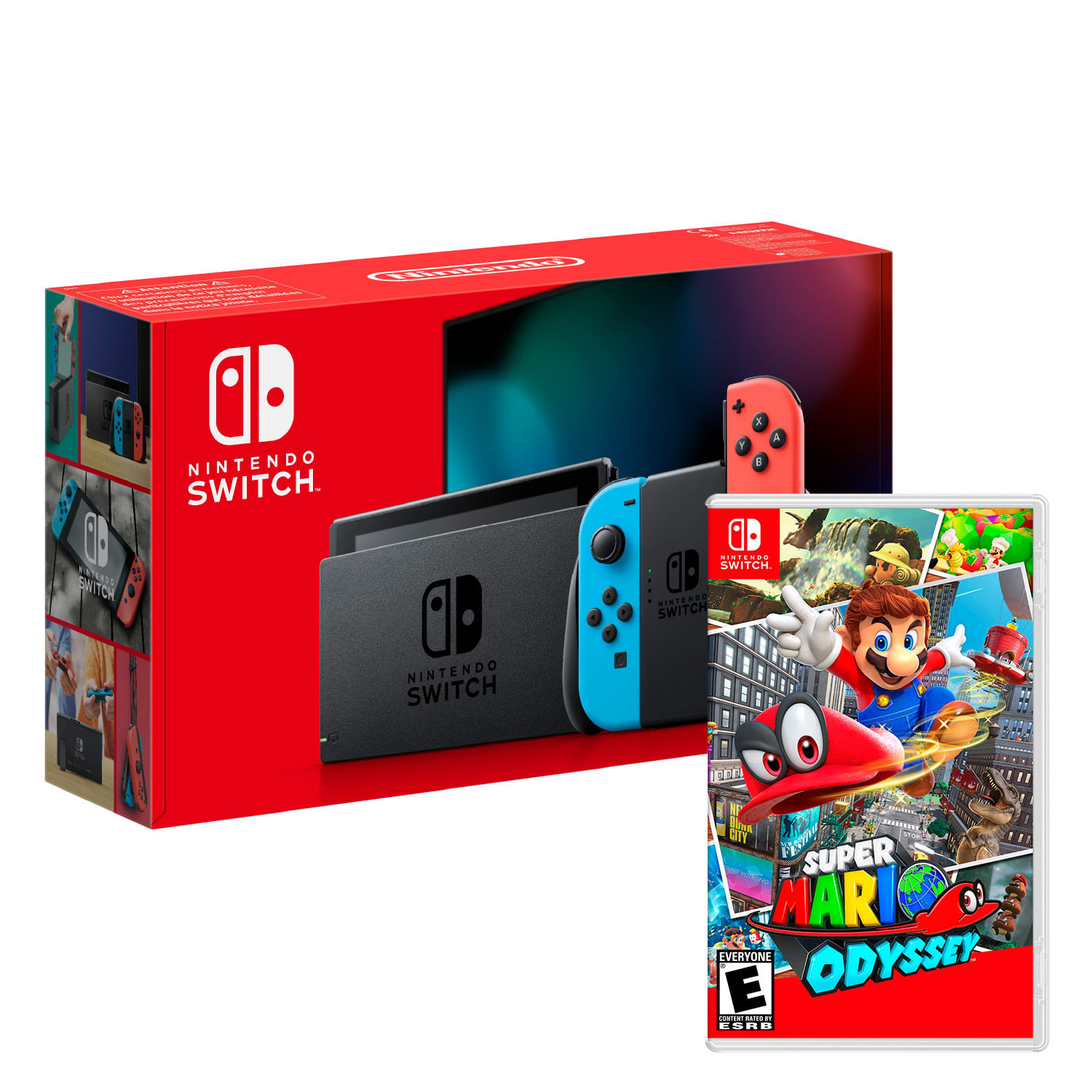 Consola Nintendo Switch Neón 2019 + Super Mario Odyssey
