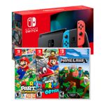 Consola-Nintendo-Switch-Neon-2019---Mario-Party-Superstar---Mario-Odyssey---Minecraft