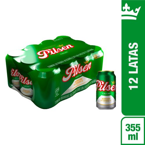 Cerveza PILSEN 12Pack Lata 355ml