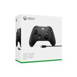 Mando-inalambrico-Xbox-One---Cable-Usb-para-Windows-10-Negro-Carbon