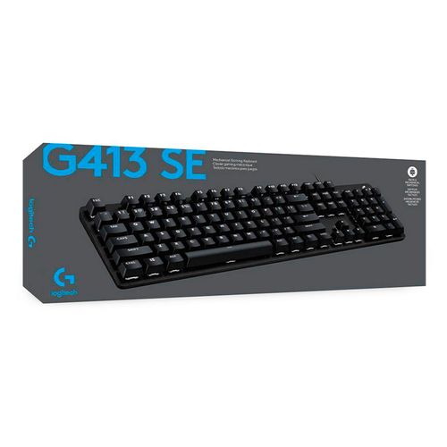 Teclado Gamer Logitech G413 Se Blacklight Mecanical Black