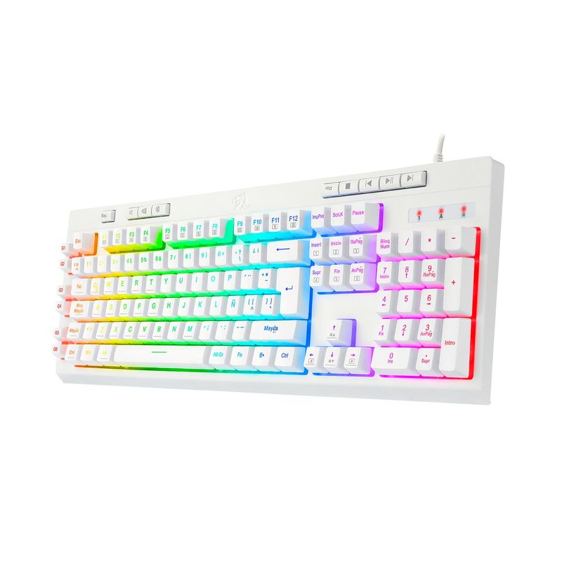 Teclado-Gamer-Redragon-Shiva-Spanish-K512W-Rgb-White