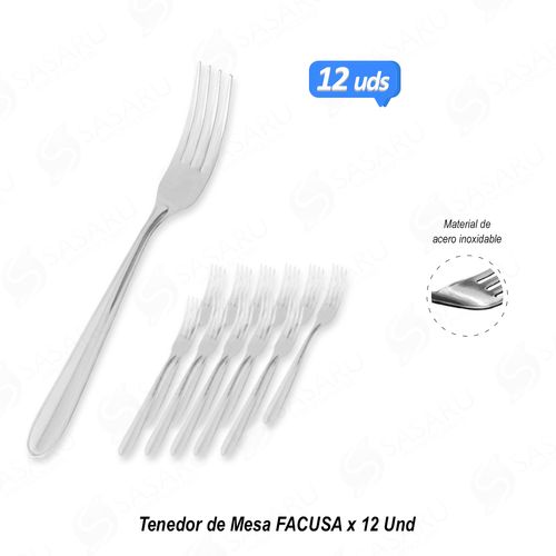 Tenedor de mesa x 12 Und