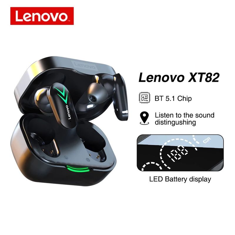 Audifonos-Bluetooth-Lenovo-XT82-TWS-inalambricos-Negro