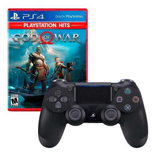 Mando Playstation 4 Dualshock Negro + God Of War 4