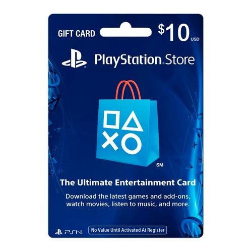 Tarjeta Gift Card PlayStation Network  PSN 10$ (Tarjeta Fisica)