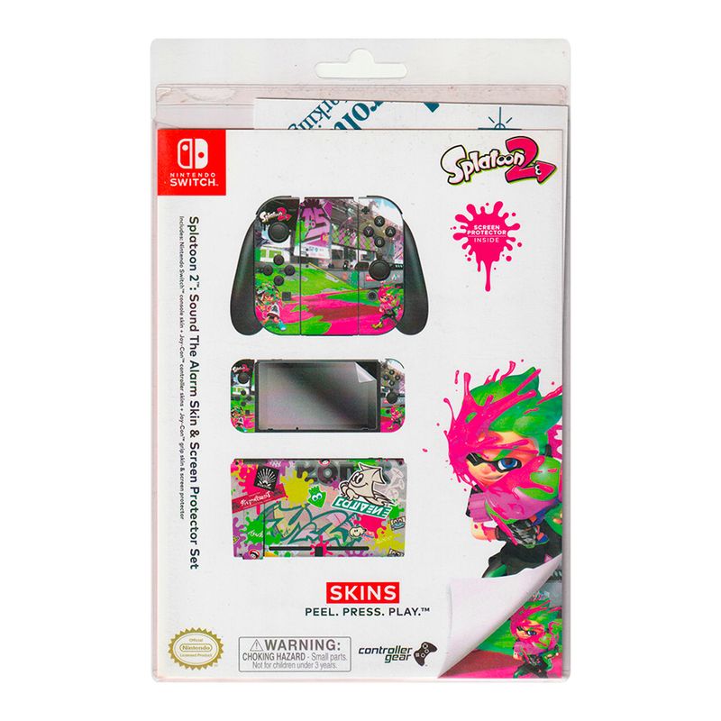 Skin-y-Protector-Set-Nintendo-Switch-Splatoon-2-Sound-The-Alarm