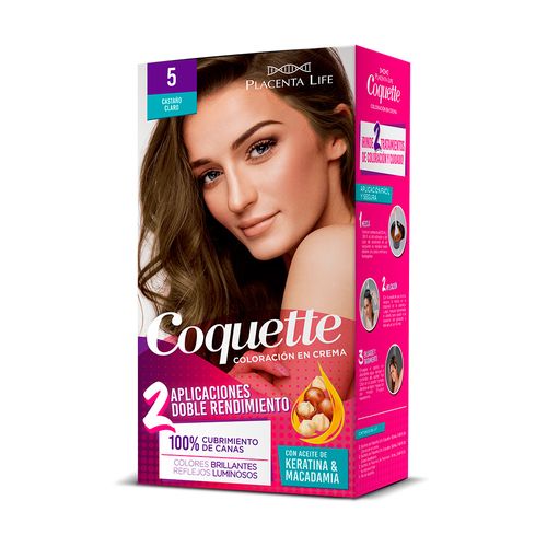 Coquette Tinte 5 Castaño Claro Kit 2 aplicaciones