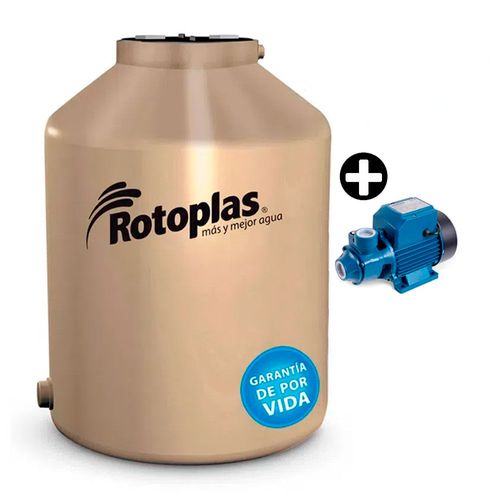 COMBO Tanque arena 1100 litros Rotoplas + Electrobomba periférica 0.5hp