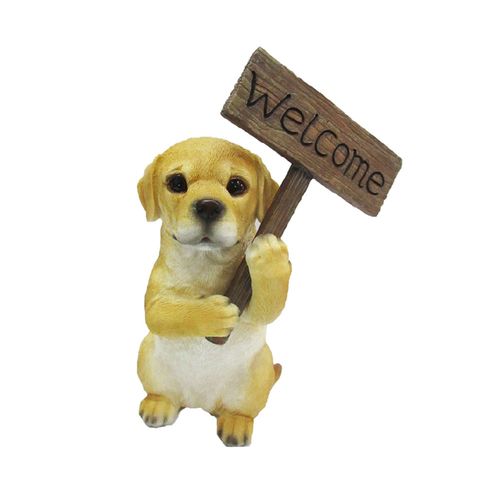 Adorno cachorro Welcome 26cm