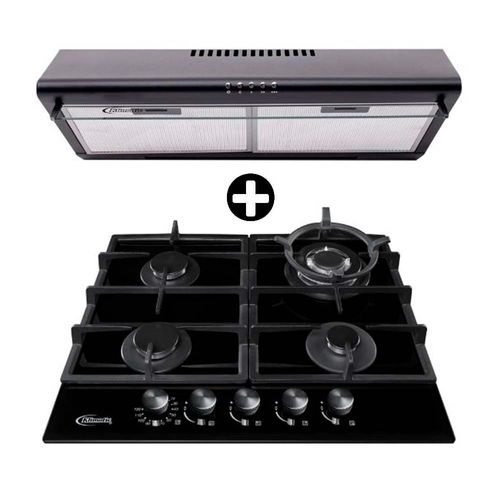 COMBO Cocina empotrable Klimatic Trevi 60PRO + Campana CK601NE/M 60cm Negra
