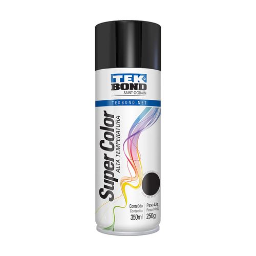 Pintura spray alta temperatura Negro Brillante 400ml