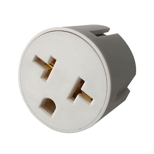 Adaptador universal 10/16A 250V Schuko Gris