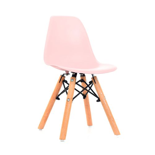 Silla De Diseño Eames Para Niños Rosado Bonno