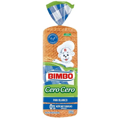 Pan Blanco BIMBO Cero Cero Bolsa 530g