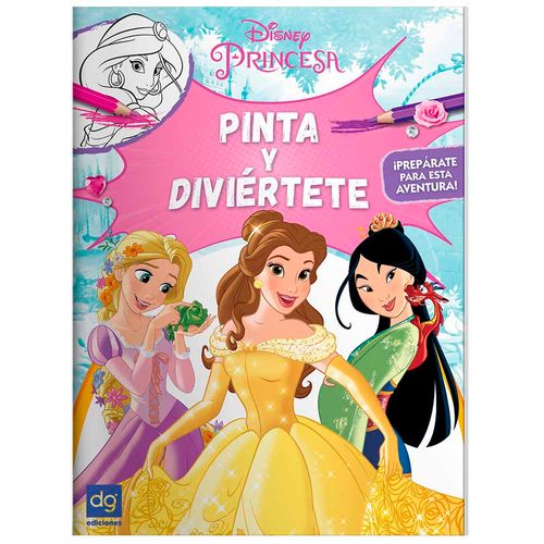 Libro Infantil DISTRIBUIDORA GRÁFICA Pinta y Diviertete con Princesas