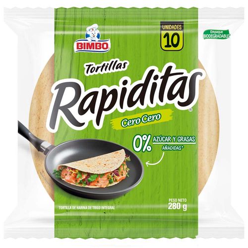 Tortillas BIMBO Cero Cero Bolsa 280g