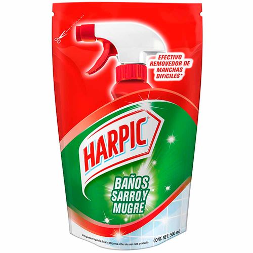 Desinfectante HARPIC Baños Sarro y Mugre Doypack 500ml