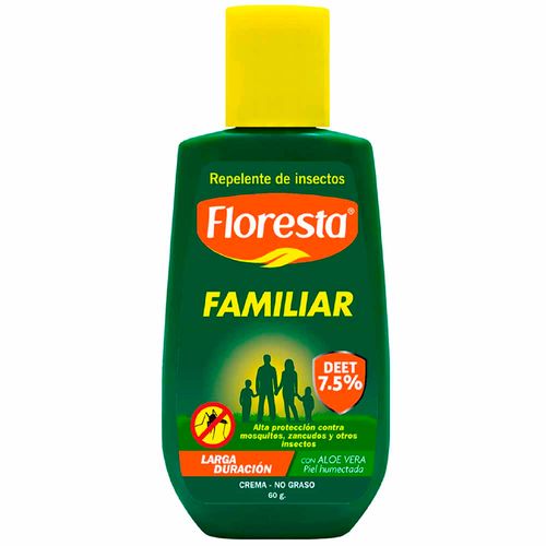 Repelente de Insectos en Crema FLORESTA Familiar Frasco 60g