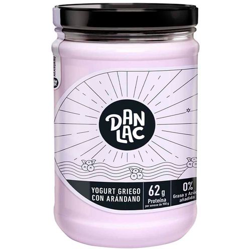 Yogurt Griego Descremado DANLAC Sabor a Arándanos Pote 900g