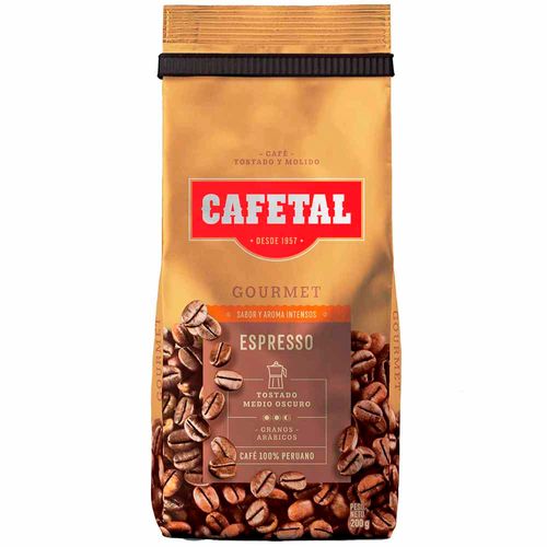 Café Gourmet Espresso CAFETAL Bolsa 200g