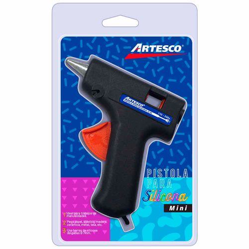 Pistola de Silicona ARTESCO Mini Negro 10-15W