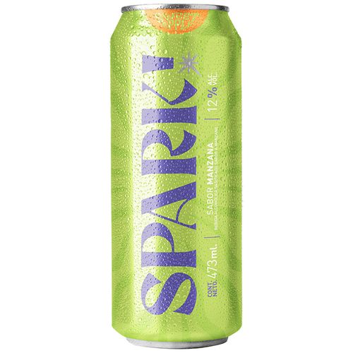 Bebida Alcohólica Gasificada SPARK RTD Sabor a Manzana Lata 473ml