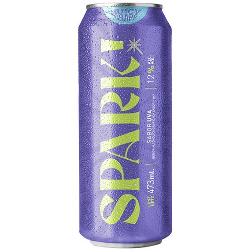 Bebida Alcohólica Gasificada SPARK RTD Sabor a Uva Lata 473ml