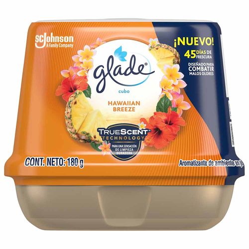 Ambientador GLADE Cubo Hawaiian Breeze Caja 180g