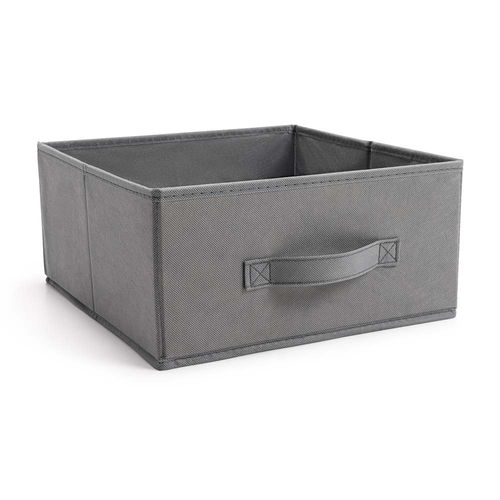 Caja organizadora de tela Mediano 31x15 Gris