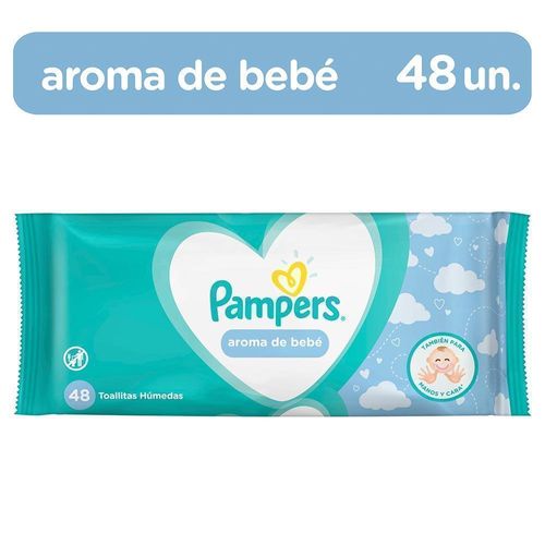 Toallitas Húmedas Pampers Aroma Bebé 48 unidades