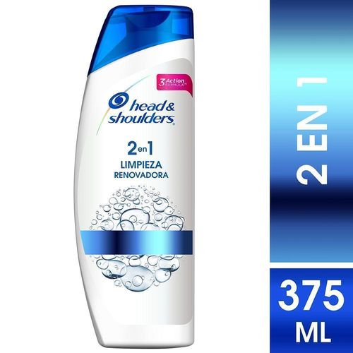 Shampoo Head & Shoulders 2en1 Limpieza Renovadora 375ml