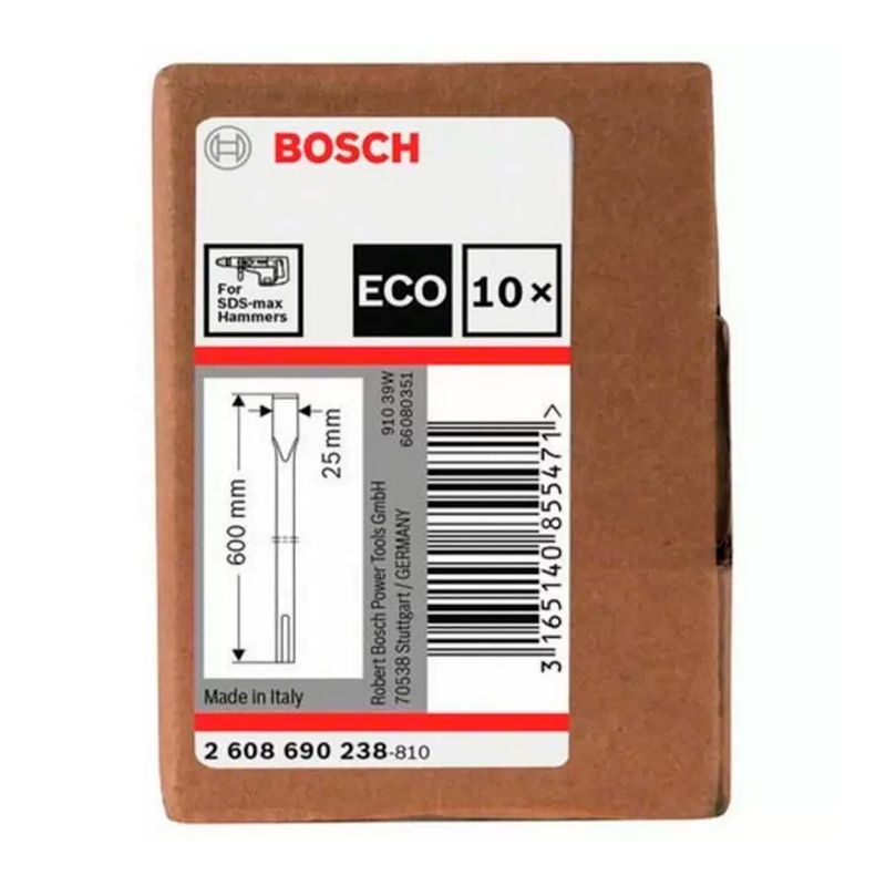 Cincel-Plano-Sds-Max-Bosch-Eco-25x600-mm-x10-un