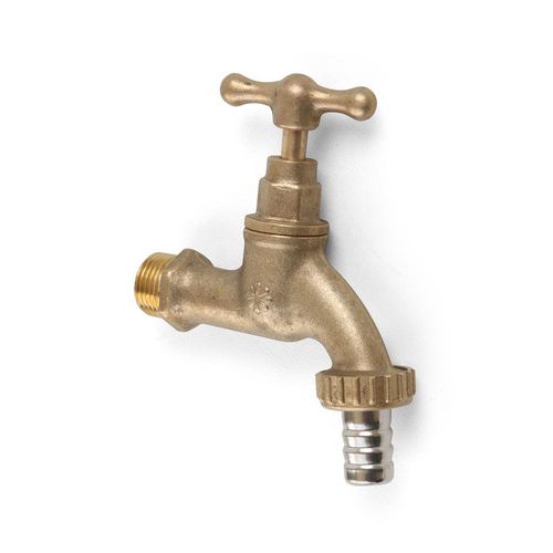 Grifo pesado para jardín 1/2" con manija T bronce granallado