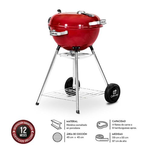 Parrilla Sheriff 18" Rojo