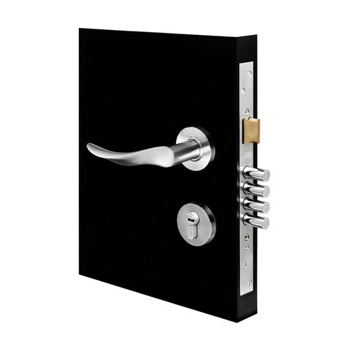 Cerradura para embutir Puerta Principal Acero Inoxidable Onda Derecha