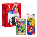 Consola-Nintendo-Switch-Modelo-Oled-Blanco---Mario-Superstar---Estuche-Premium-Vault-Super-Mario